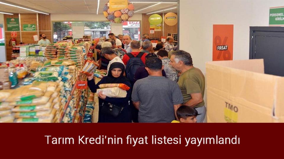 Her Taraf / Türkiye'nin habercisi / Tarım Kredi’nin fiyat listesi yayımlandı