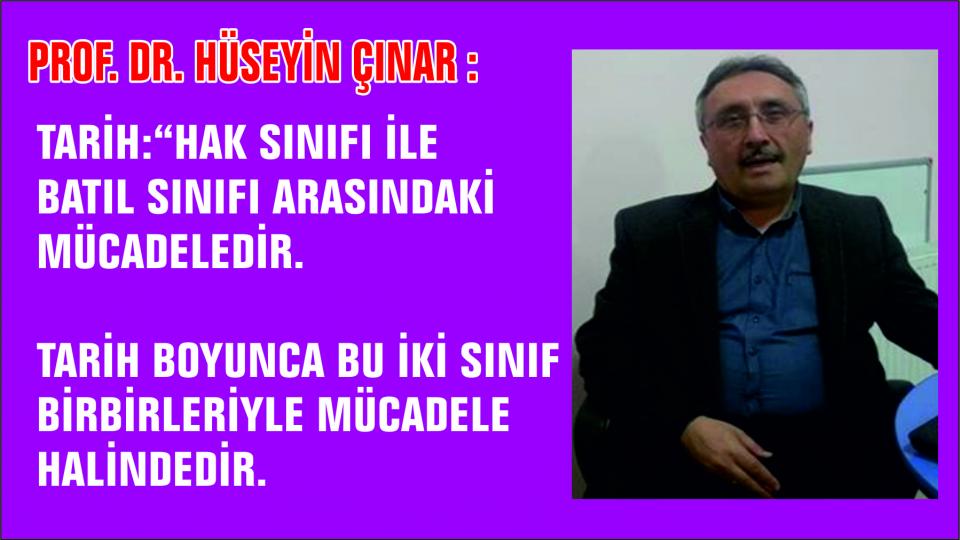 Bugünü anlayabilmek, ancak geçmişi iyi ve doğru olarak bilmek ve değerlendirmekle mümkün olabilir.