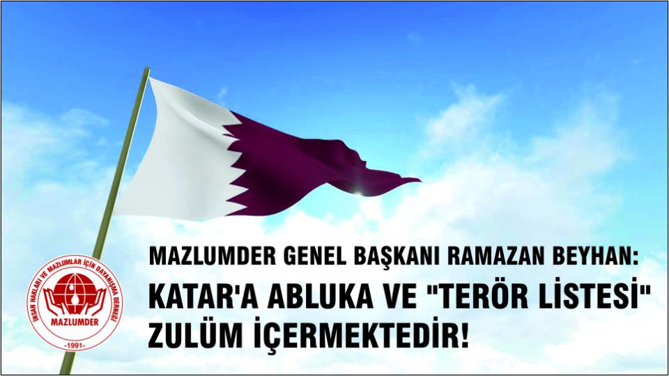 Katar’a uygulanan abluka ve oluşturulan 