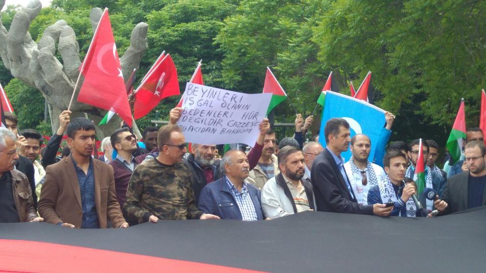 Ankara'dan 'Büyük Dönüş Yürüyüşü'ne destek