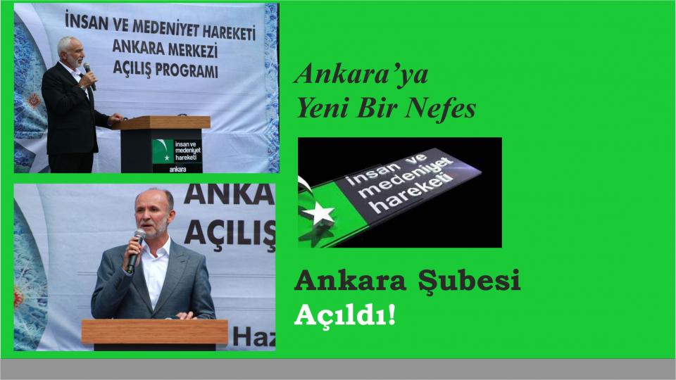 İMH Ankara, Yeni Döneme “Takva Ekseninde Toplumsal Değişim” Temasıyla Başlıyor / İNSAN VE MEDENİYET HAREKETİ ANKARA MERKEZİ AÇILDI