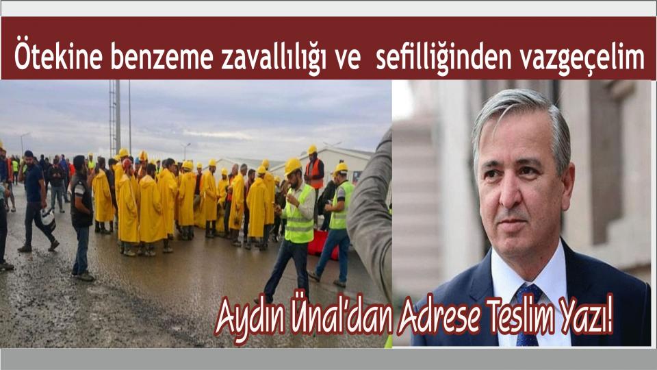 Aydın Ünal'dan Vicdanı Olanlara Çağrı!