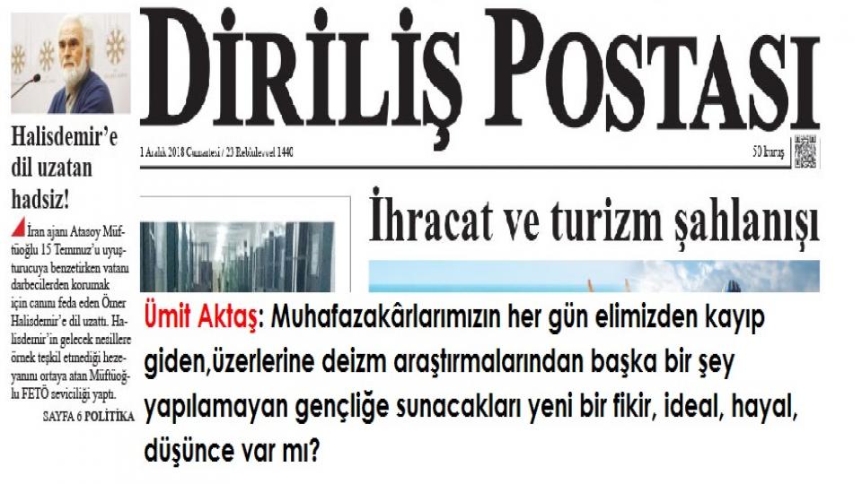 Din, Politika ve Felsefe / Ümit Aktaş / “Diriliş Pastası” - Ümit Aktaş