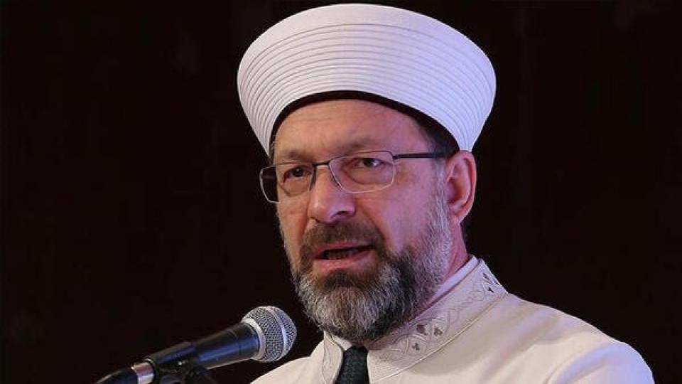Diyanet İşleri Başkanı İzmir'deki tepki çeken olayla ilgili konuştu
