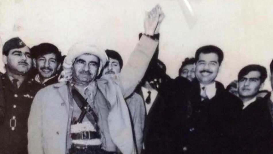 Saddam Hüseyin ve Molla Mustafa Barzani