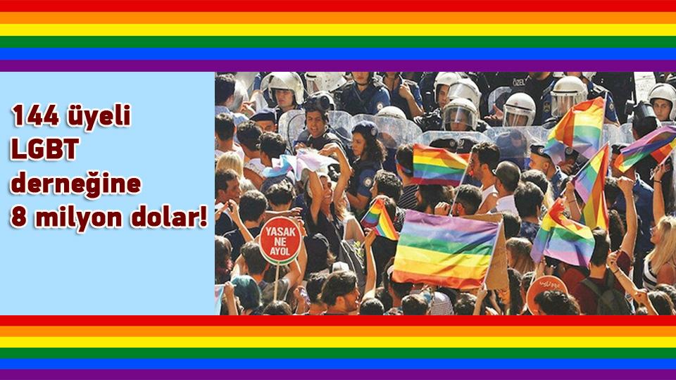 144 üyeli LGBT derneğine 8 milyon dolar!