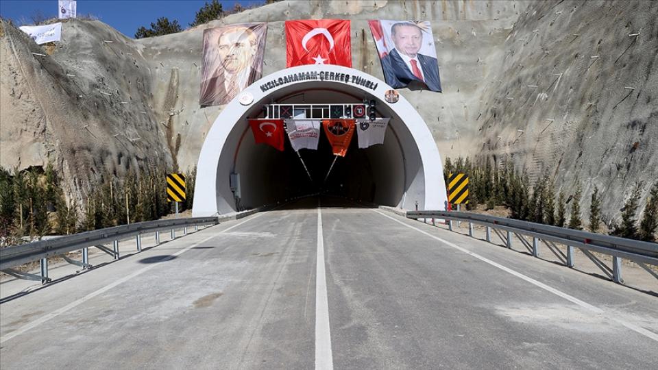 Ankara' nın en uzun tüneli 'Kızılcahamam-Çerkeş Tüneli' açıldı