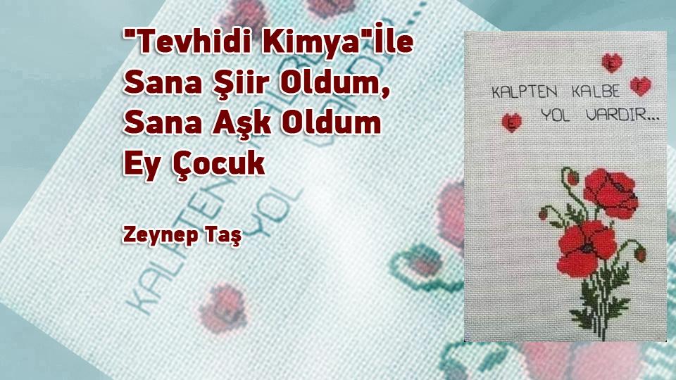 Nereye ve kime aidiyet ile bağlanmak gerektiğini bilmek-Zeynep Taş / "Tevhidi Kimya" İle Sana Şiir Oldum, Sana Aşk Oldum Ey Çocuk  / Zeynep Taş