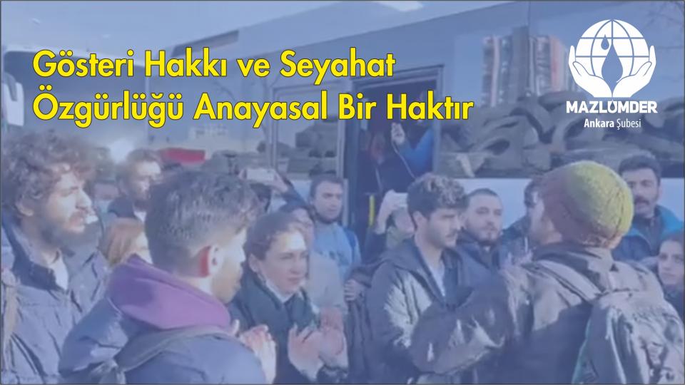 MAZLUMDER: Mülteciler Seçim Malzemesi olarak Kullanılmamalı / Mazlumder:Gösteri Hakkı ve Seyahat Özgürlüğü Anayasal Bir Haktır