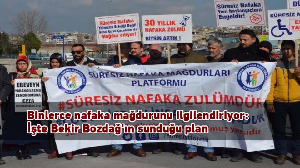 Binlerce nafaka mağdurunu ilgilendiriyor: İşte Bekir Bozdağ'ın sunduğu plan
