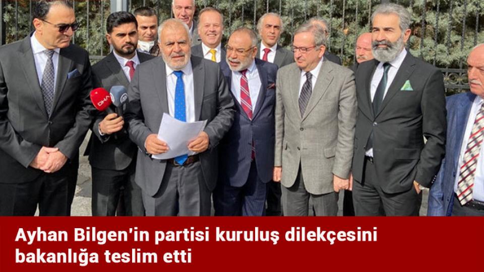 Ayhan Bilgen'den DSP'ye 'güvercin' yanıtı: Konuşarak çözelim / Ayhan Bilgen’in partisi kuruluş dilekçesini bakanlığa teslim etti