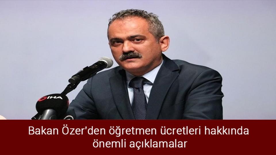 Perinçek ve Sancak Esed ile görüşecek / Bakan Özer'den öğretmen ücretleri hakkında önemli açıklamalar