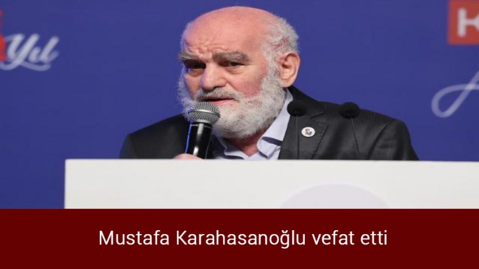 Maliye Bakanlığının gözü konutta / Mustafa Karahasanoğlu vefat etti