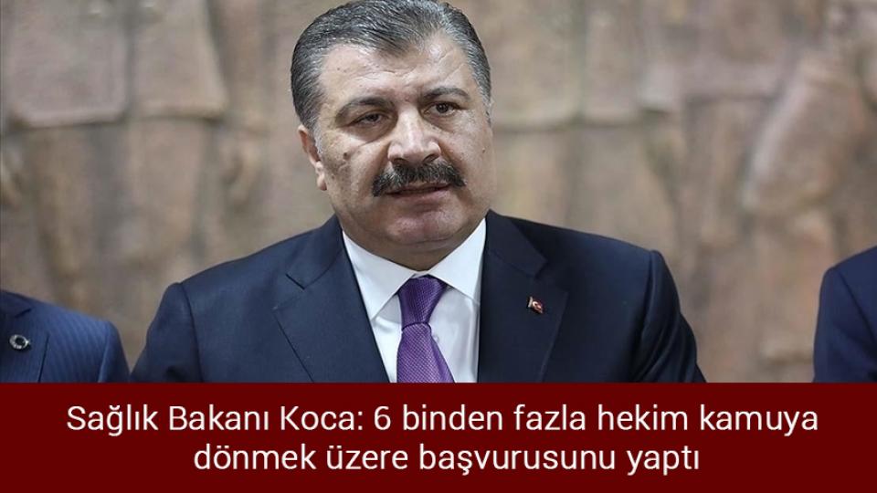 İsviçre'de enerji kıtlığı yaşanırsa tasarruf tedbirlerine uymayanlar hapse girecek / Sağlık Bakanı Koca: 6 binden fazla hekim kamuya dönmek üzere başvurusunu yaptı
