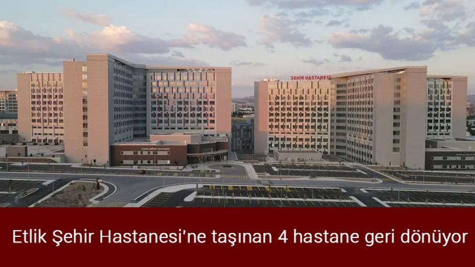 Hamas'tan "büyük bir siyonist"e tepki / Etlik Şehir Hastanesi'ne taşınan 4 hastane geri dönüyor