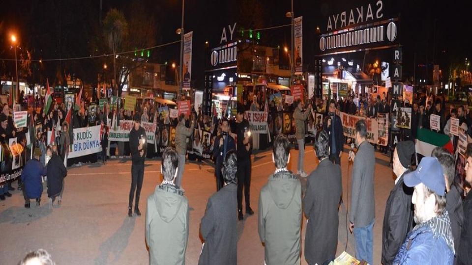 Sakarya, Kudüs Günü’nde esti gürledi: Kudüs’ün özgürlüğü ve İsrail’in yok oluşu çok yakın; normalleşmeye hayır!