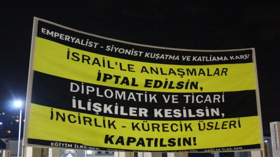 Fatih’te “Emperyalist-Siyonist Kuşatma ve Katliama Karşı Somut Adımlar Nöbeti”