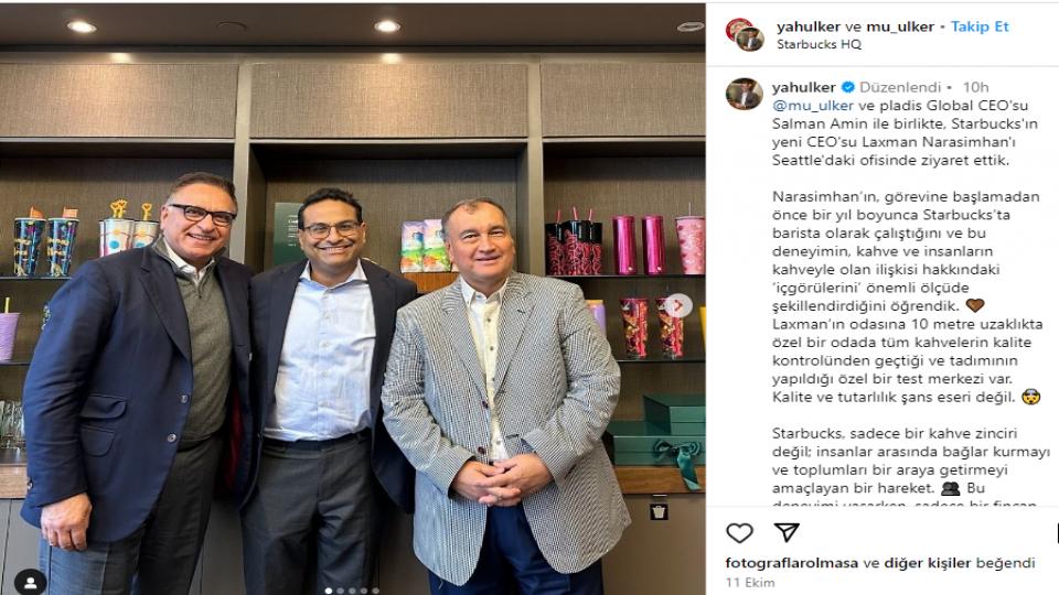 Murat Ülker ve Yahya Ülker'in Starbucks ziyareti olay oldu! O sözlere tepki yağıyor!