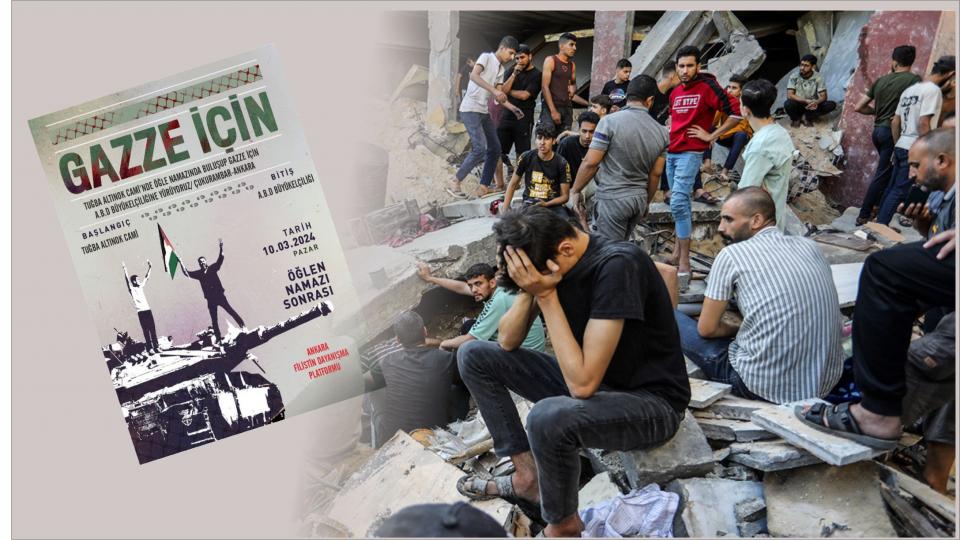 Ankara'da Filistin Dayanışma Platformu,  Özgür Filistin için Yürüyüş Yaptı.. / Gazze'deki Soykırım Sürüyor Sesiz Kalma: Pazar Günü Meydanlara..