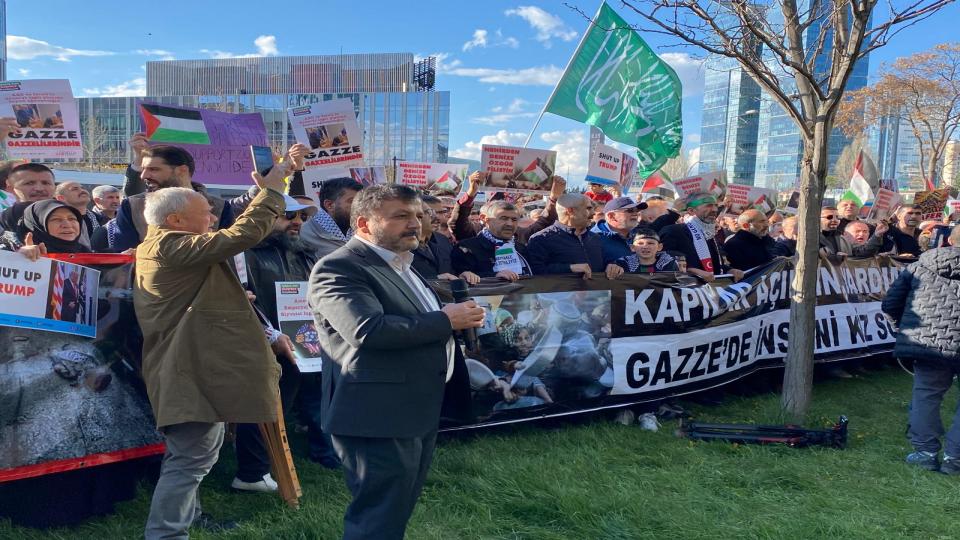 Anfidap'tan Cumhurbaşkanına Çağrı: Gazze İçin Fiili Yardım Başlatılsın / Anfidap'tan İşgalci ABD büyükelçiliği önünde Gazze protestosu