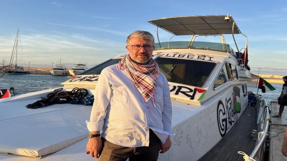 Sumud teknesine binmeyi başaran Muhammed Emin Yıldırım, helallik istedi