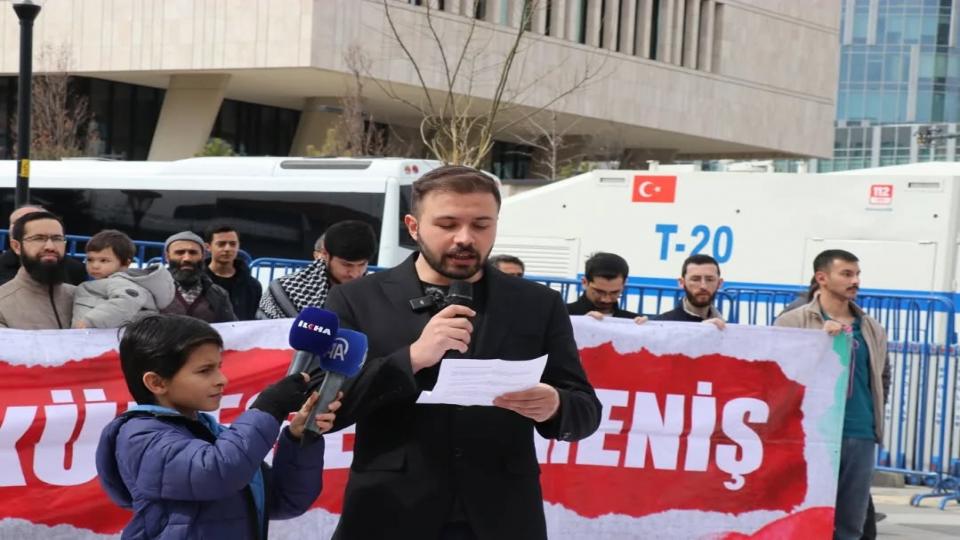 ANFİDAP'tan ABD Büyükelçiliği önünde 'Filistinli esirlere idam yasası' eylemi.. / ANFİDAP:Mescid-i Aksa’nın kapatılması kabul edilemez
