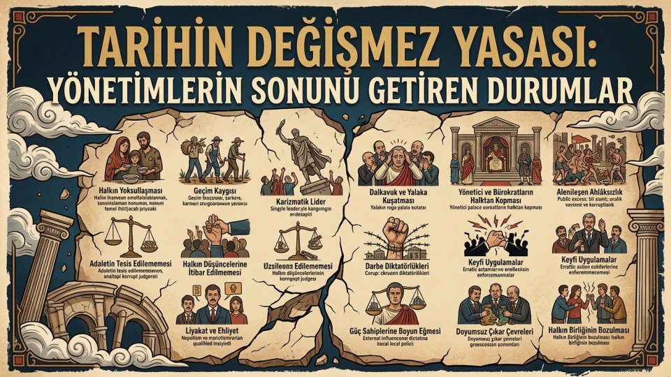 AYTEN DURMUŞ / Tarihin Değişmez Yasası: Yönetimlerin Sonunu Getiren Durumlar