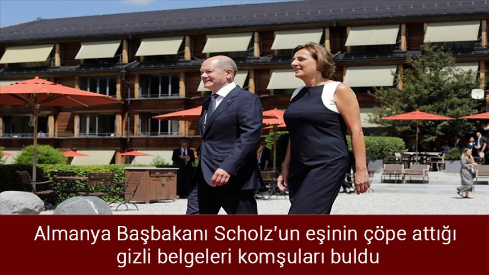 Almanya Başbakanı Scholz'un eşinin çöpe attığı gizli belgeleri komşuları buldu