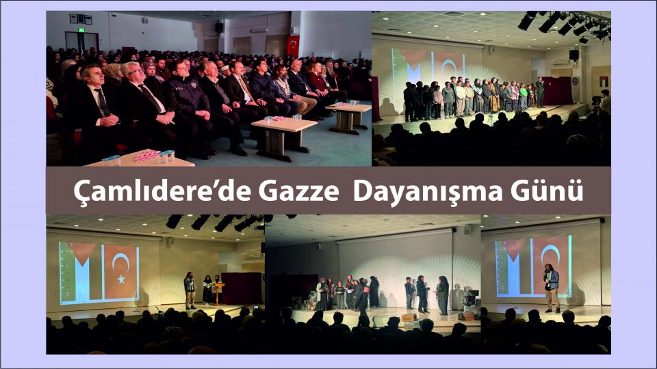 Ankara Çamlıdere'de Gazze için Dayanışma Programı