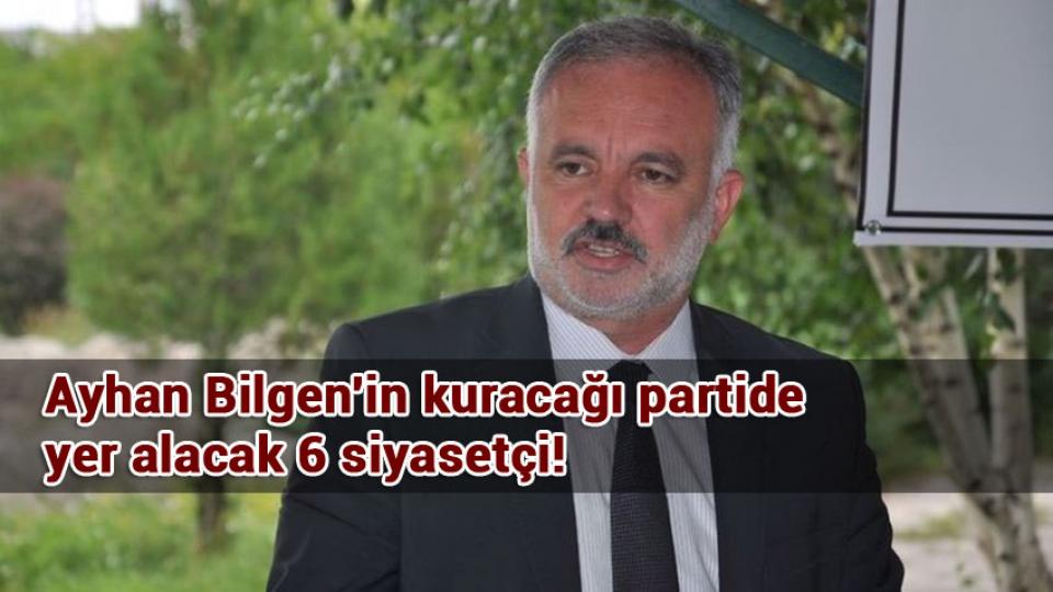 FAİZ, SOSYAL ADALET VE ANAYASA | AYHAN BİLGEN / Ayhan Bilgen'in kuracağı partide yer alacak 6 siyasetçi!