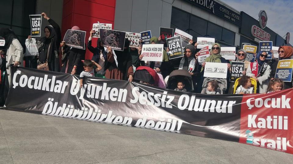Ankara'da Filistin Dostu Anneler, Birleşmiş Milletler ve Unicef'i Harekete Çağırdı..