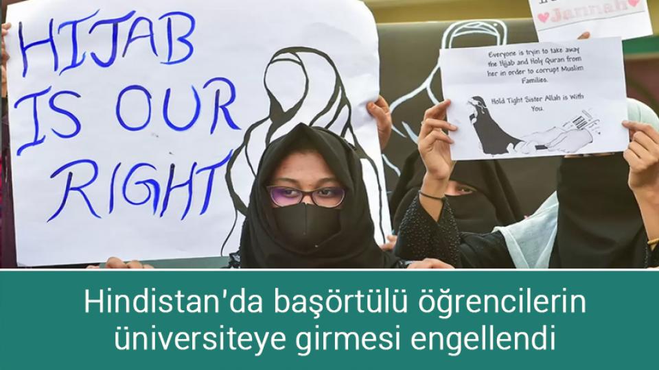 Hindistan’da başörtülü öğrencilerin üniversiteye girmesi engellendi