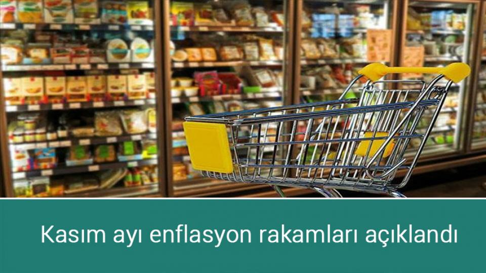 Kasım ayı enflasyon rakamları açıklandı